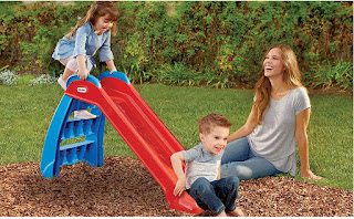 little tikes baby swing and slide set