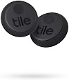 Tile Sticker (2021) Bluetooth Item Finder 2-pack - Small, Adhesive Bluetooth Tracker, Item Locator and Finder for Remotes, Headphones, Gadgets and More