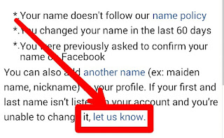 how to change fb name before 60 days 