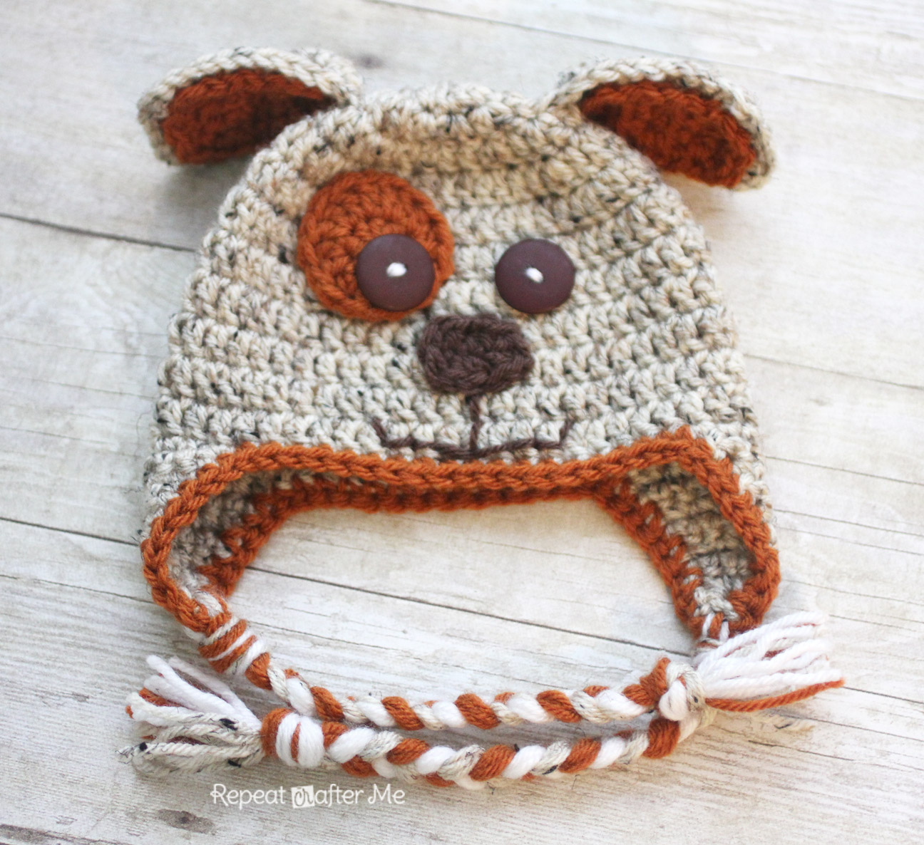 Crochet Puppy Hat Pattern Repeat Crafter Me Crochet Puppy Hat Pattern Repeat Crafter Me