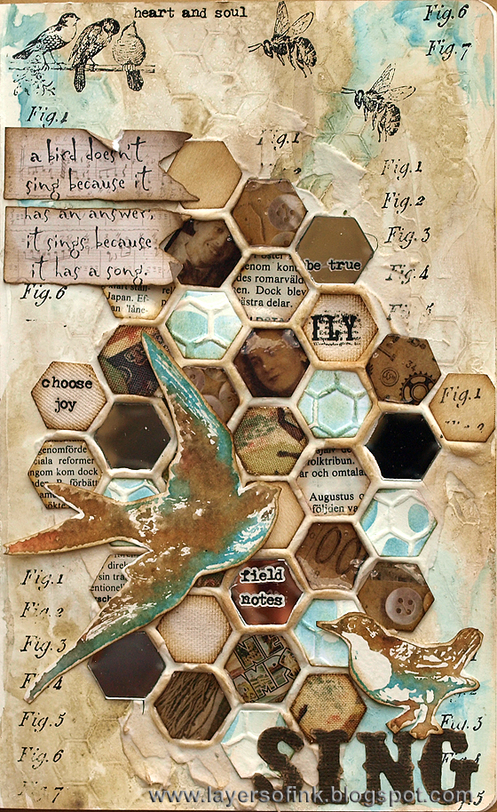 Layers of ink - Frameworks Mosaic Tutorial by Anna-Karin