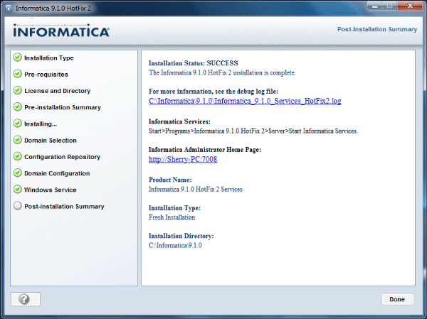 Informatica 9 Installation Steps Informatica 9 Installation Steps