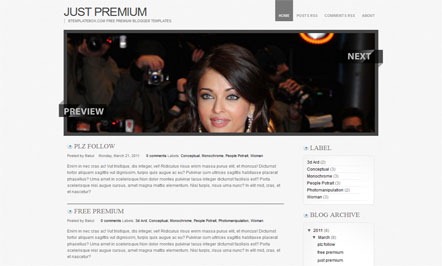 Blogger Templates Just Premium