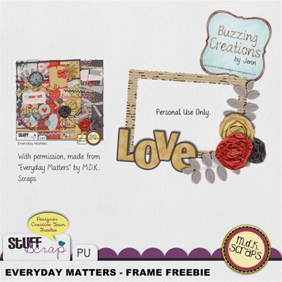 MDK Scraps - Everyday Matters - Frame Freebie Preview