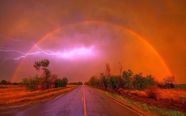 Rainbow and Lightning