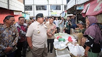 Gubernur Arinal Tinjau Operasi Pasar Beras di Pasar Panjang Kota Bandarlampung