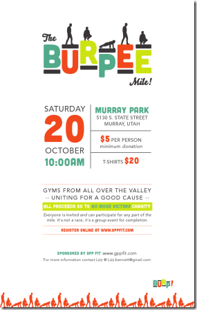 burpee mile poster
