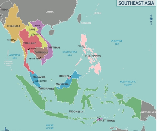 Unsur Geografis dan Penduduk di Asia  Tenggara  Pelajaran 