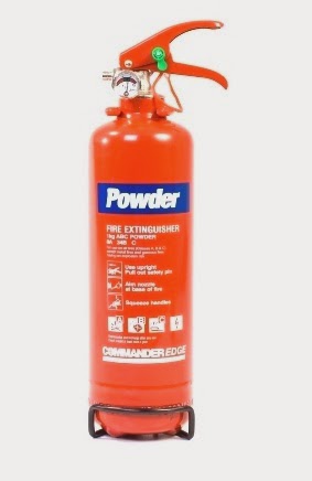 1 x 1kg ABC Dry Powder Fire Extinguisher With Bracket