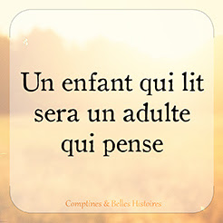 Lire, c'est éprouver ce temps subtil de minutes à soi  (Sandra Dulier) - Citation de livre pour enfant par Comptines et Belles Histoires