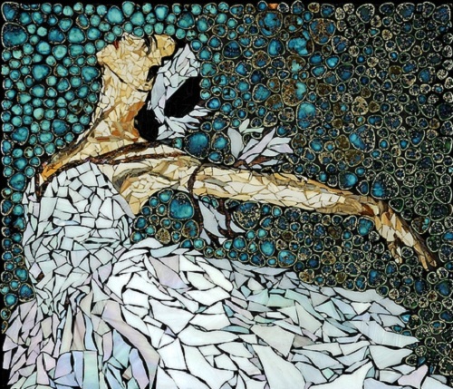 mosaic painting by Laura Harris