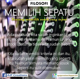 Kata-Kata Bijak Filosofi Memilih Sepatu