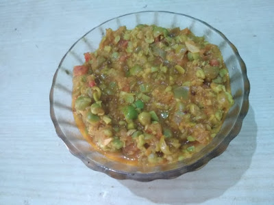 Famous recipe of U.P made with fresh green matar(peas) "Matar (Peas)Nimona"