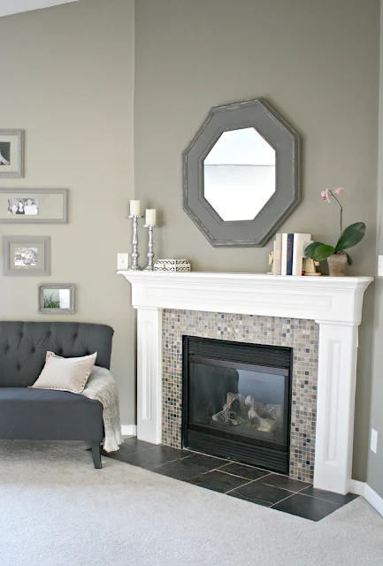 dark gray green walls