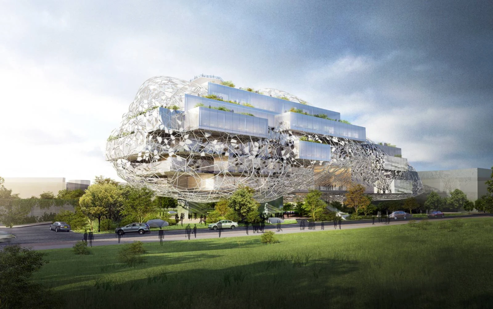 Taichung City Cultural Center Competition Entry by Rmjm