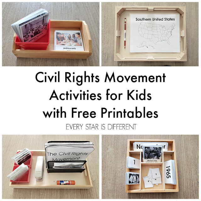 Civil Rights Movement Activities for Kids with Free Printables