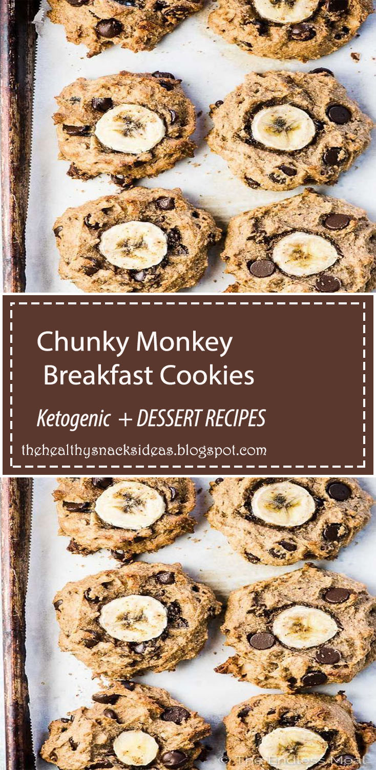 Chunky Money Paleo Banana Cookies are chewy and flavorful healthy cookies that are completely grain-free. They taste like dessert but are full of good for you ingredients making them perfect for busy weekday mornings