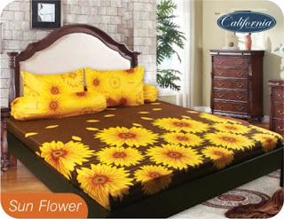 Sprei california motif sun flower