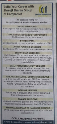 Engineers Day। Latest Civil Engineering Jobs 2021। Shreeji Sharan। Jobs in Mumbai