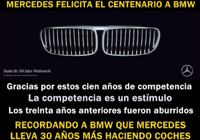  A veces se ven felicitaciones entre marcas de coches pero hechas con mala leche Felicitaciones coches con mala leche