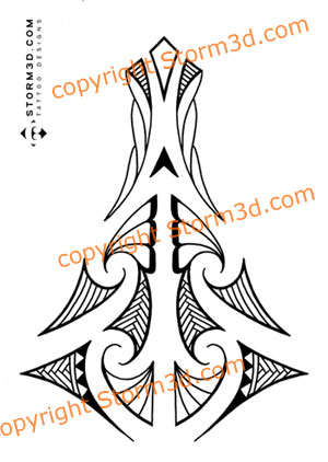 The final tattoo looks like this high quality maori tattoo design