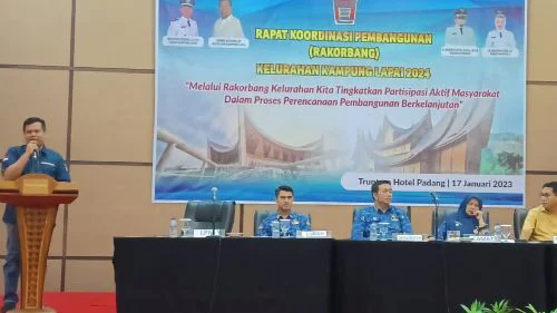 Apresiasi Rakorbang 2024 Kelurahan Kampung Lapai, Teddy: Sesuaikan Dengan Progul Wako Padang