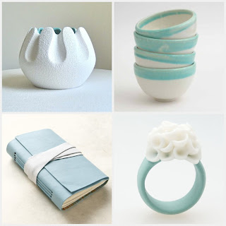 etsy finds treasury aqua and white handmade