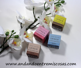 Bálsamos labiales de cosmética natural