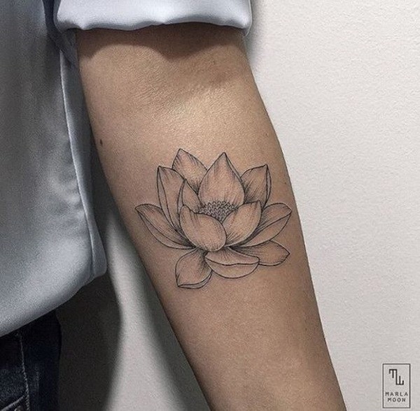Desenho De Tatuagem De Flor De Lótus