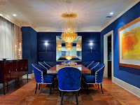 Blue Gold Living Room Decor