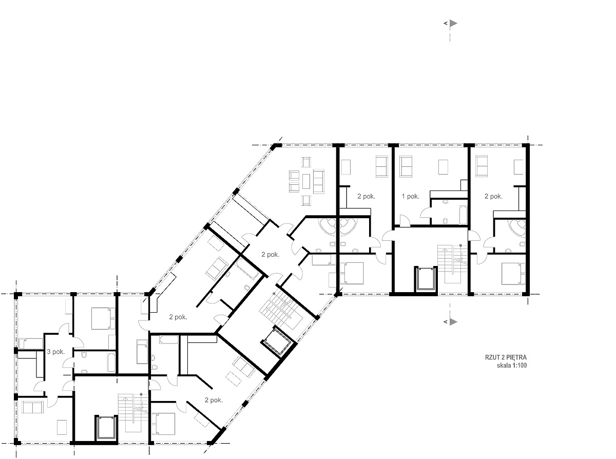 archiDOOM multi unit residential week 5th floor plans 