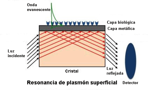 Generación de la resonancia de plasmón superficial