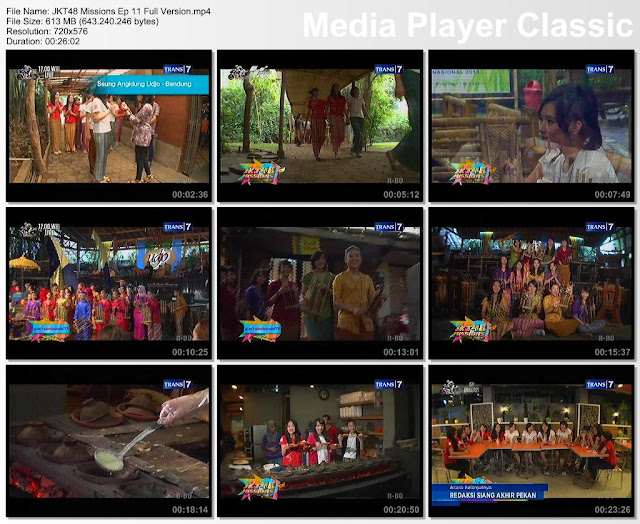 JKT48 Missions Episode 11 RAW Full Version [01-09-2013]