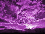 And so, today, I'm wearing purple in their honor. (clouds in purple sky )