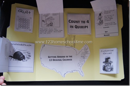 The Courage of Sarah Noble Literature Study Guide for Homeschoolers and Lapbook