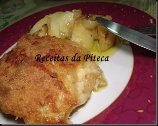 Filetes de peixe gato panados com queijo no forno- empratado