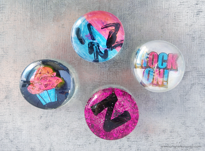 Encourage girls to make DIY Glass Gem Magnets with this kit from Creative Girls Club!