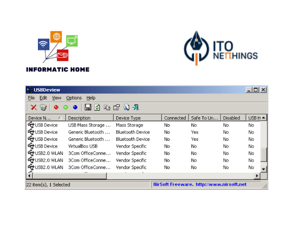 USBDeview - Veja todas as portas USB instaladas no seu sistema operativo Windows!!!