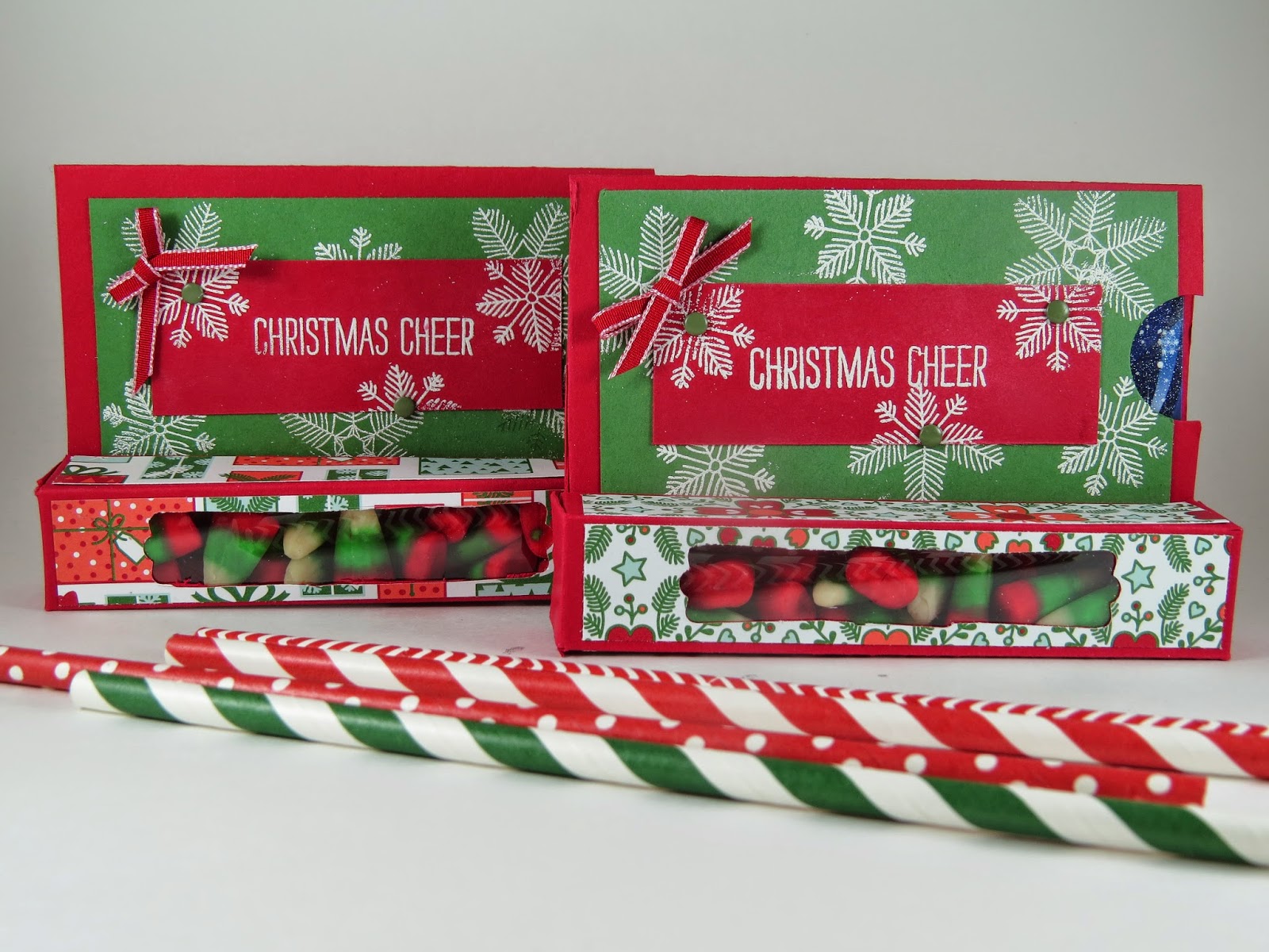 Stampingwithamore: Christmas Cheer Gift Card/Treat Box