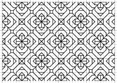 free blackwork flower fill pattern