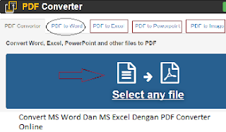 Convert MS Word Dan MS Excel Dengan PDF Converter Online - Tips Lengkap Terbaru