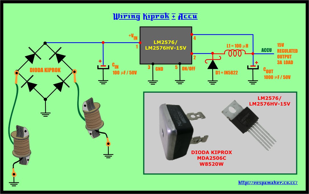 VESPA MAKER PARALEL SPUL  LAMPU VESPA JADI TERANG