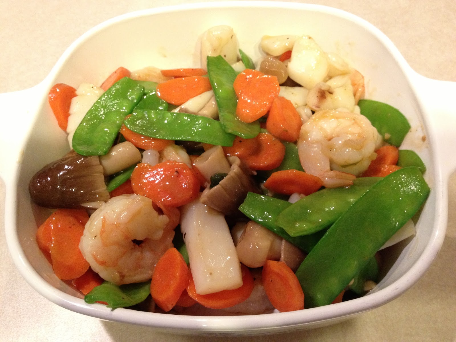 Recipes from Mama Chang's Kitchen: Seafood Medley Stir-Fry