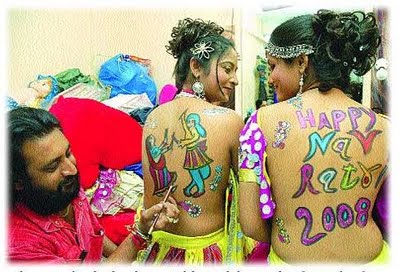 Modern Tattoo Designs For Navratri Celebration