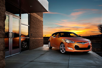 2012 Hyundai Veloster Orange Color Photo