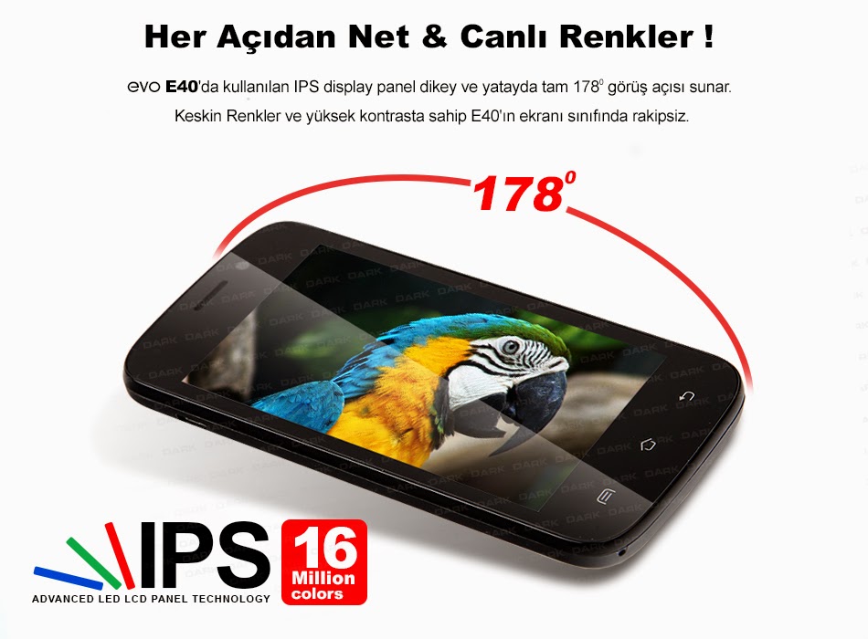 Dark Evo E40 Özellikleri