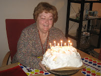 Mom with Baked Alaska