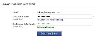 Lupa Password atau Kata Sandi Facebook