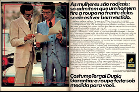 propaganda Tergal - 1975.  Moda anos 70; propaganda anos 70; história da década de 70; reclames anos 70; brazil in the 70s; Oswaldo Hernandez 