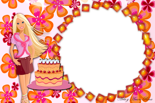 Marco de Cumpleaños de Barbie - Frame Happy Birthay Barbie